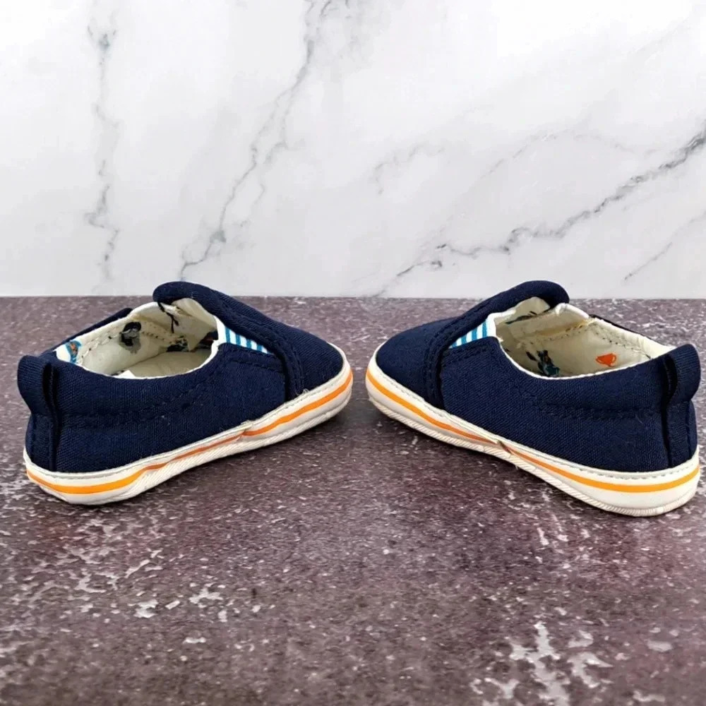 Carter's Child of Mine 0-3 Month Shoes - Navy Blue - Picture 5 of 7